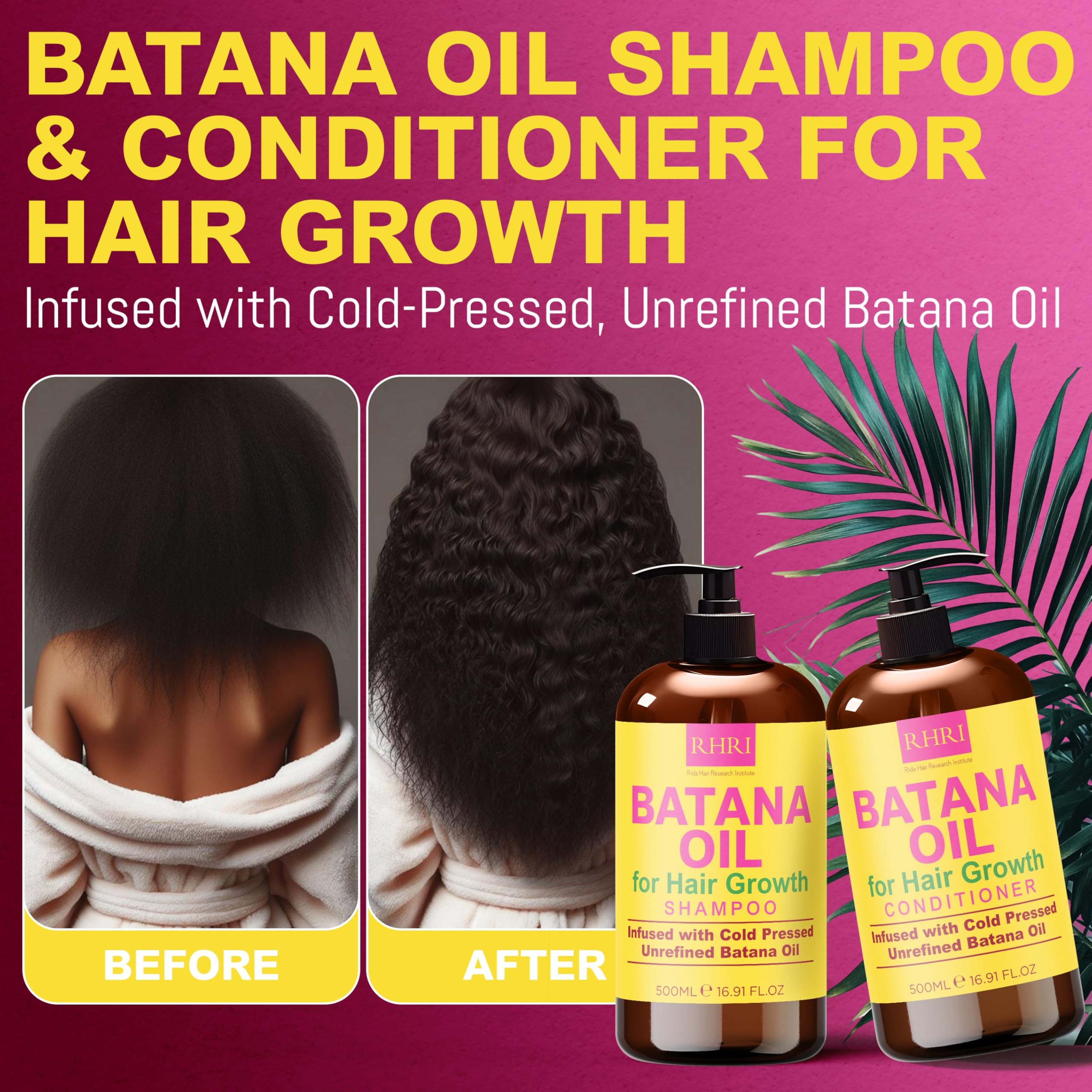 Rida Batana Oil products in carton packaging showcasing brand-focused hair nourishment.