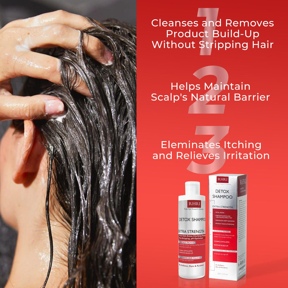 Rida Detox Shampoo hair-gleam after use shows shine