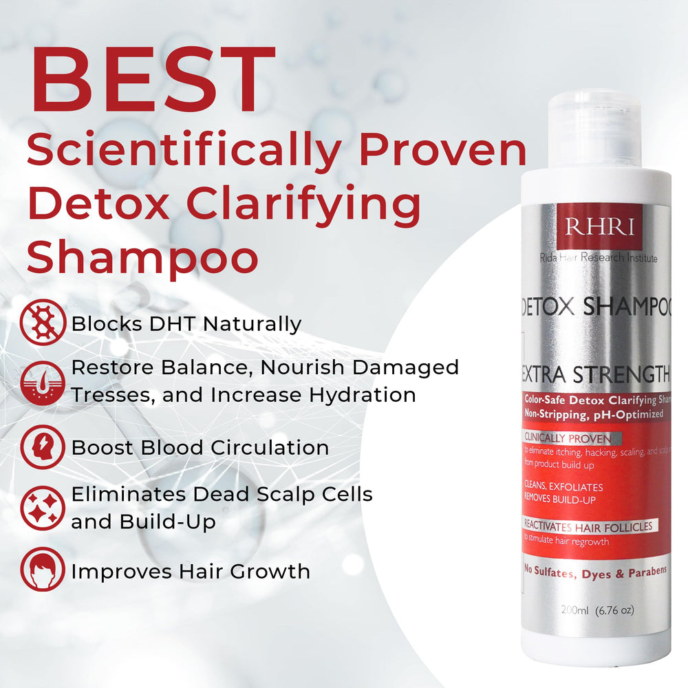Rida Detox Shampoo lather captures rich foam for cleansing