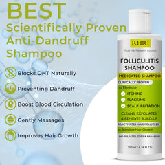 Rida Hair Research Institute anti fungal shampoo ingredients highlights natural extracts supporting scalp balance