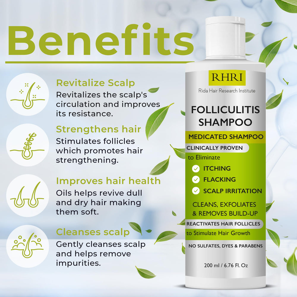 Rida Hair Research Institute anti fungal shampoo lather shows deep-root cleansing for healthier follicles