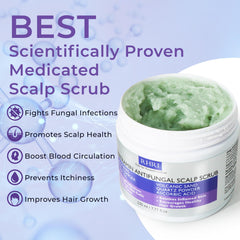 Close-up of Rida anti fungal scrub texture showing medicated richness