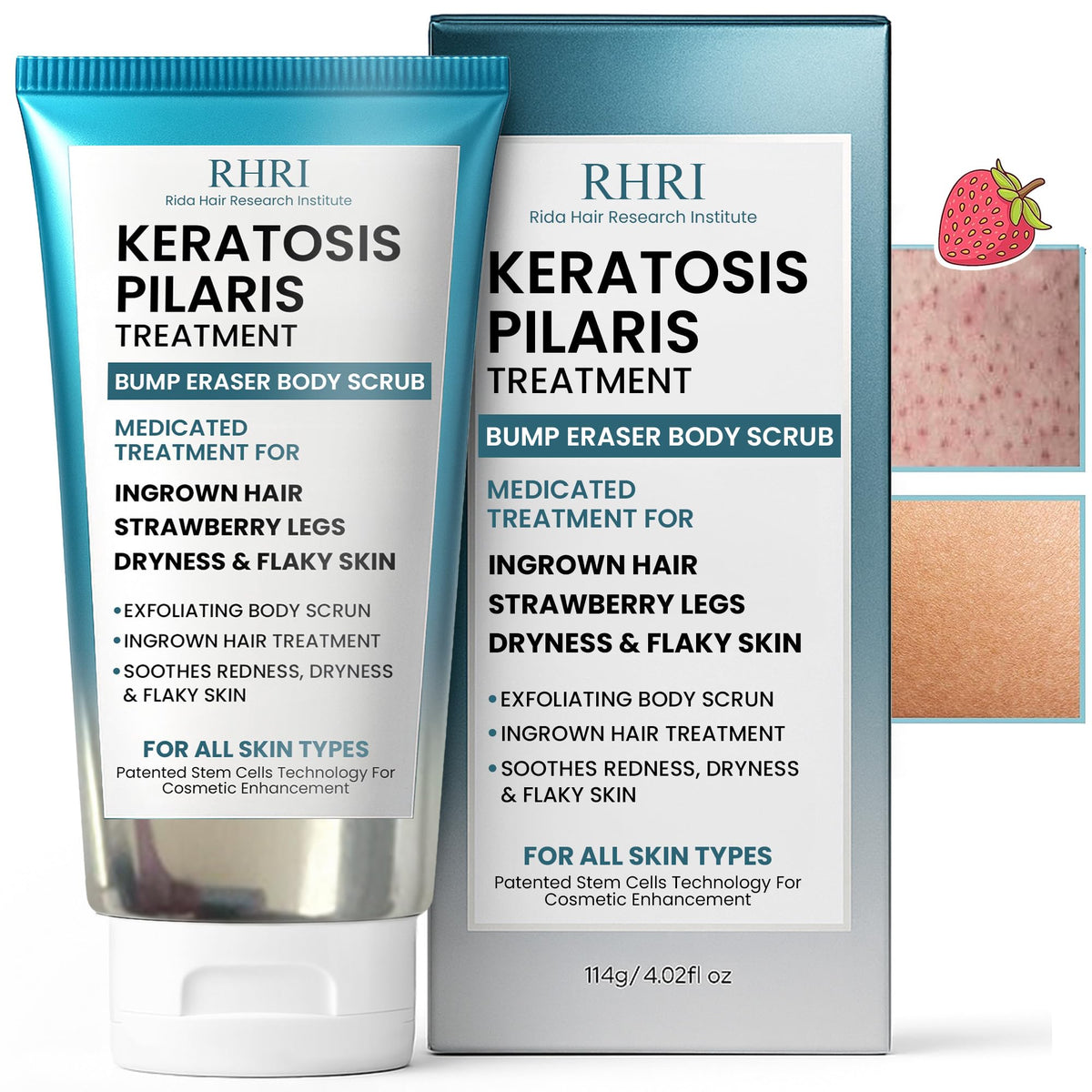 Rida Hair Research Institute KP Bump Eraser jar closeup showing creamy hydration texture.