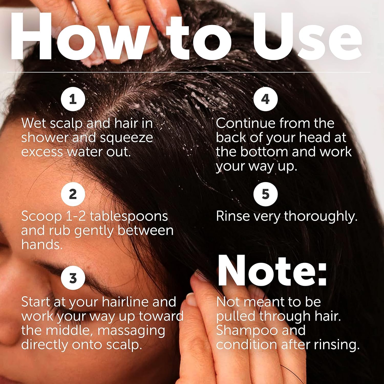 Rida Hair Research Institute bottle pour shot implies immediate scalp refresh and product experience.