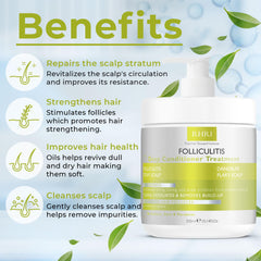 Rida Hair Research Institute dandruff balance hair closeup highlighting clean, healthy shine.