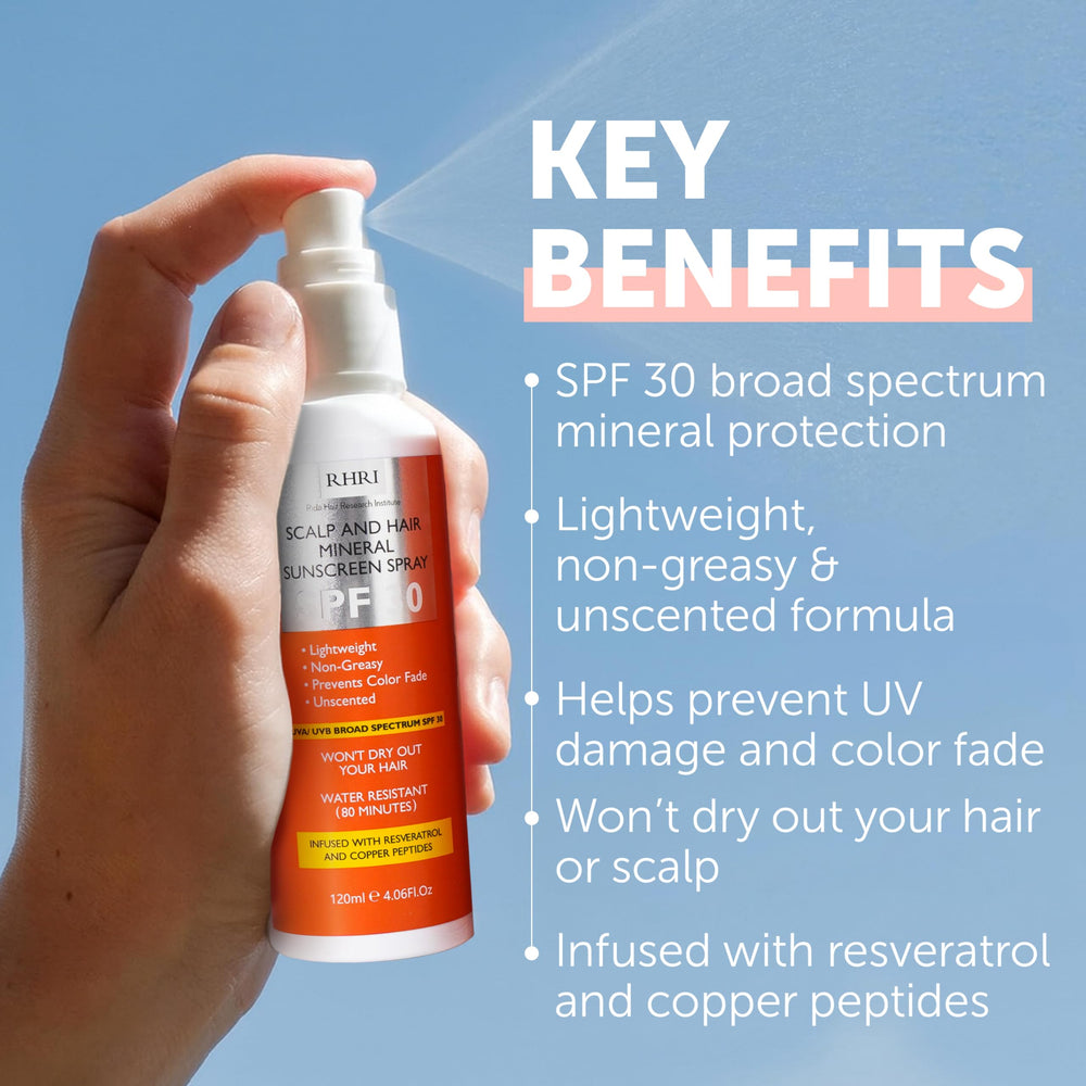 RidaHair-easy-application-fine-mist demonstrates even coverage on hair.