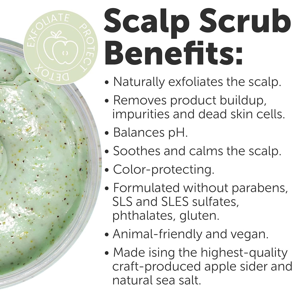 Rida Hair Research Institute exfoliating grains closeup demonstrates gentle exfoliation for scalp refreshment.