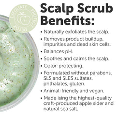 Rida Hair Research Institute exfoliating grains closeup demonstrates gentle exfoliation for scalp refreshment.