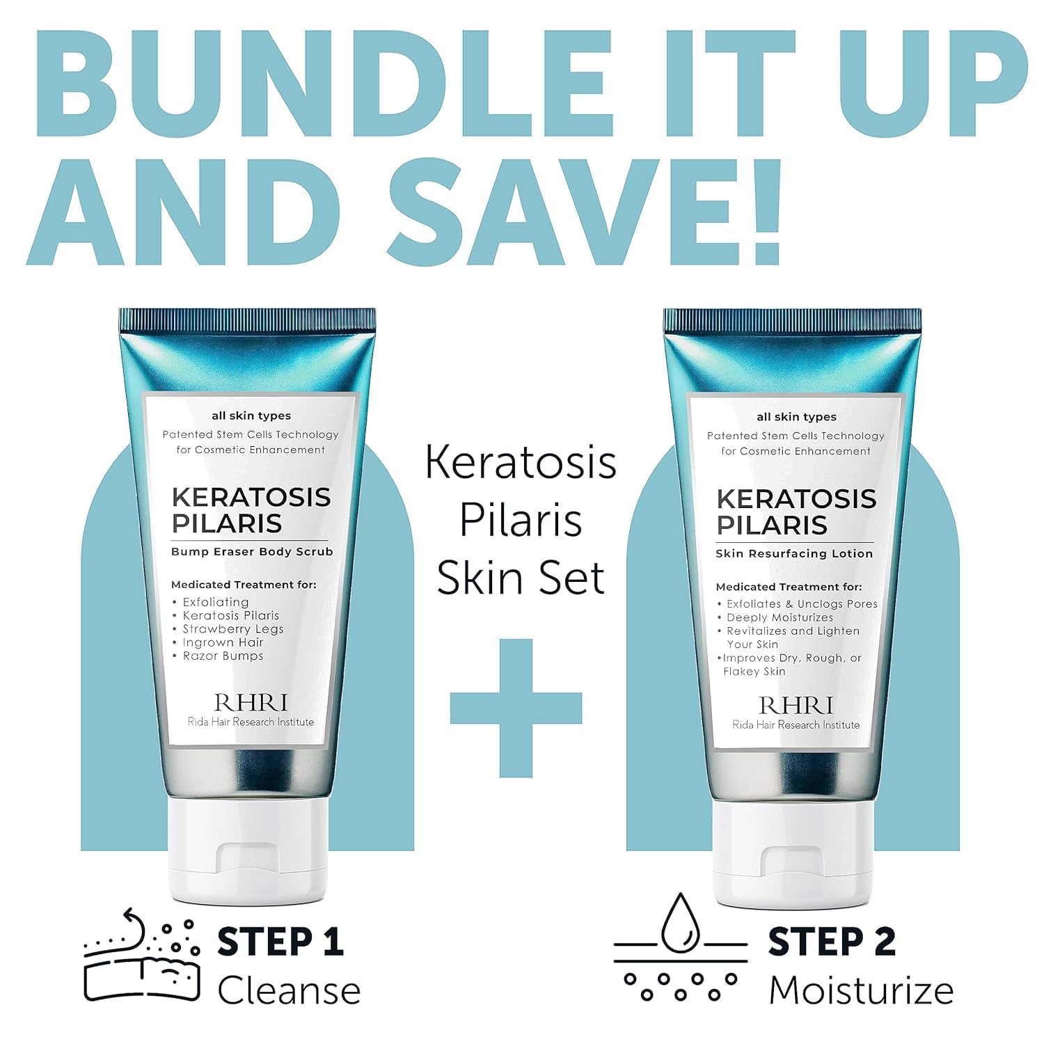 Rida KP Bump Eraser Bundle packaging highlights complete KP care routine.