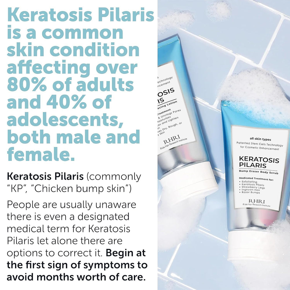 Rida KP Bump Eraser Exfoliating Scrub close-up shows gentle glycolic exfoliation.
