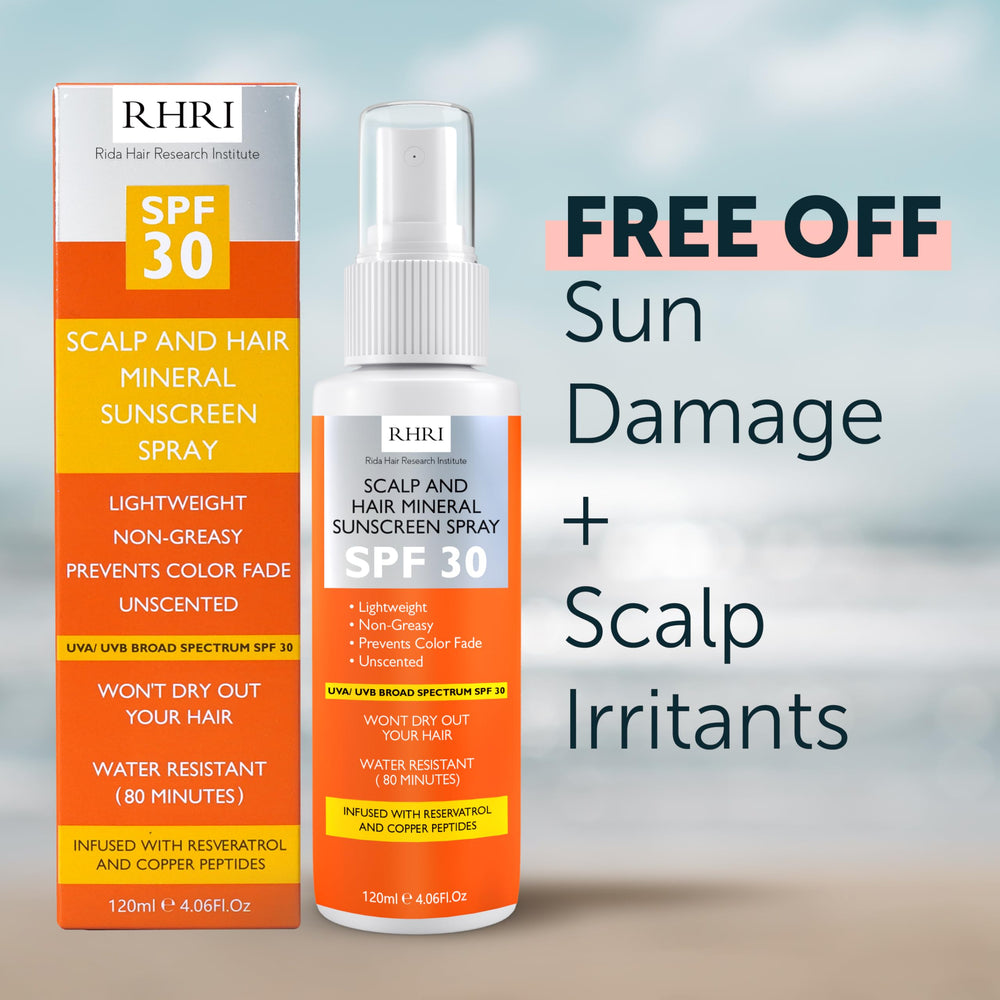 RidaHair-travel-size-uv-protection-sunscreen portable bottle ideal for travel.