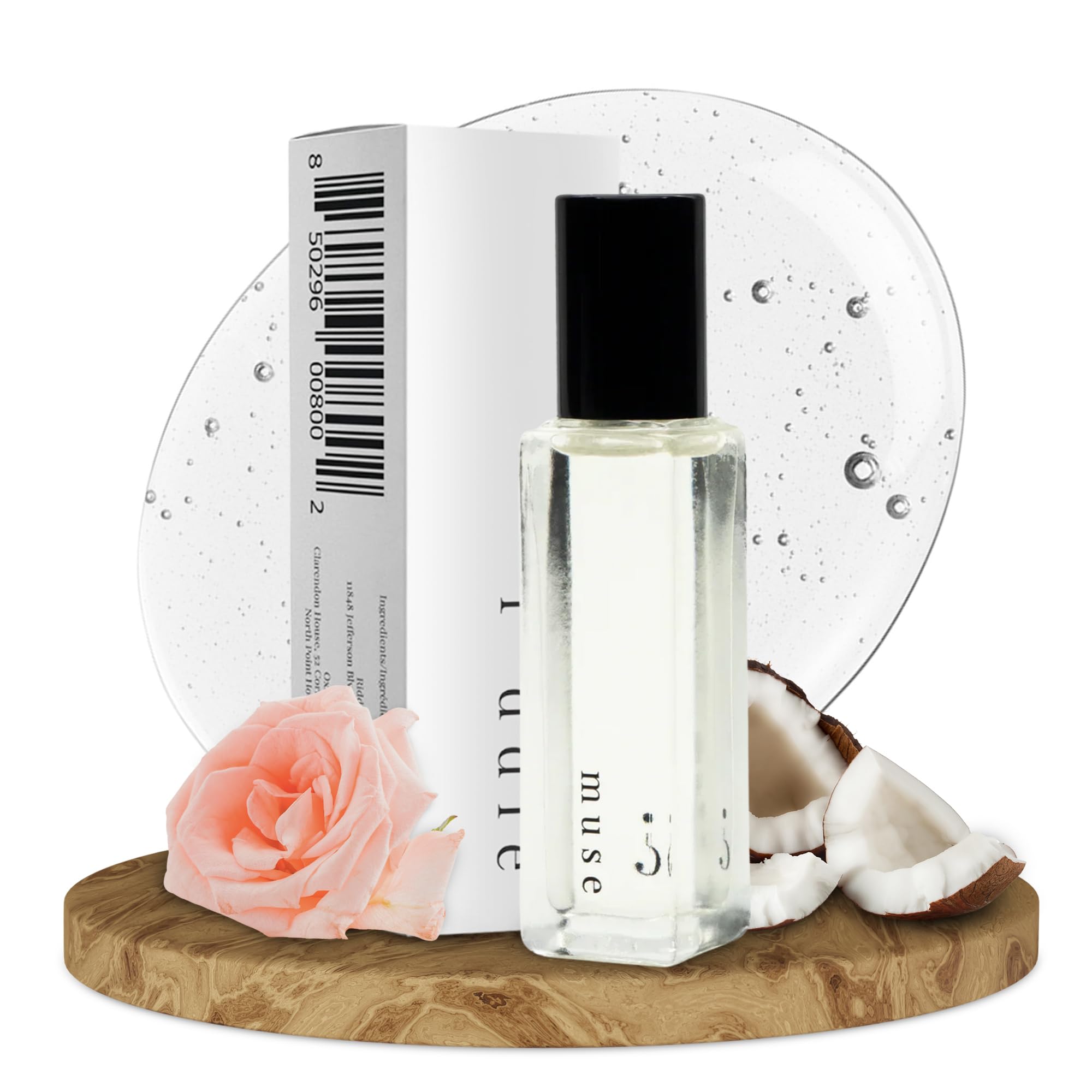 Riddle Oil Muse Roll-On front view, portable fragrance for everyday carry