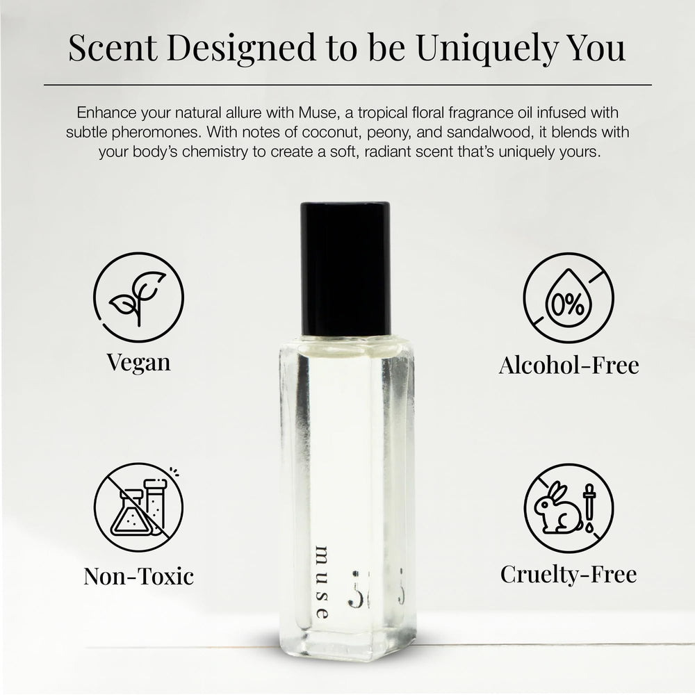 Riddle Oil Muse Roll-On wrist application, easy pulse-point refresh