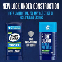 Right Guard Sport Fresh application demonstrates easy underarm use during workouts