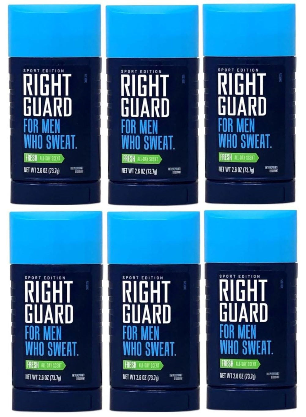 Right Guard Sport Fresh bottle shows odor control for active days