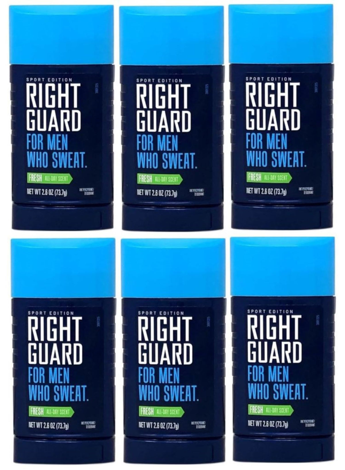 Right Guard Sport Fresh bottle shows odor control for active days
