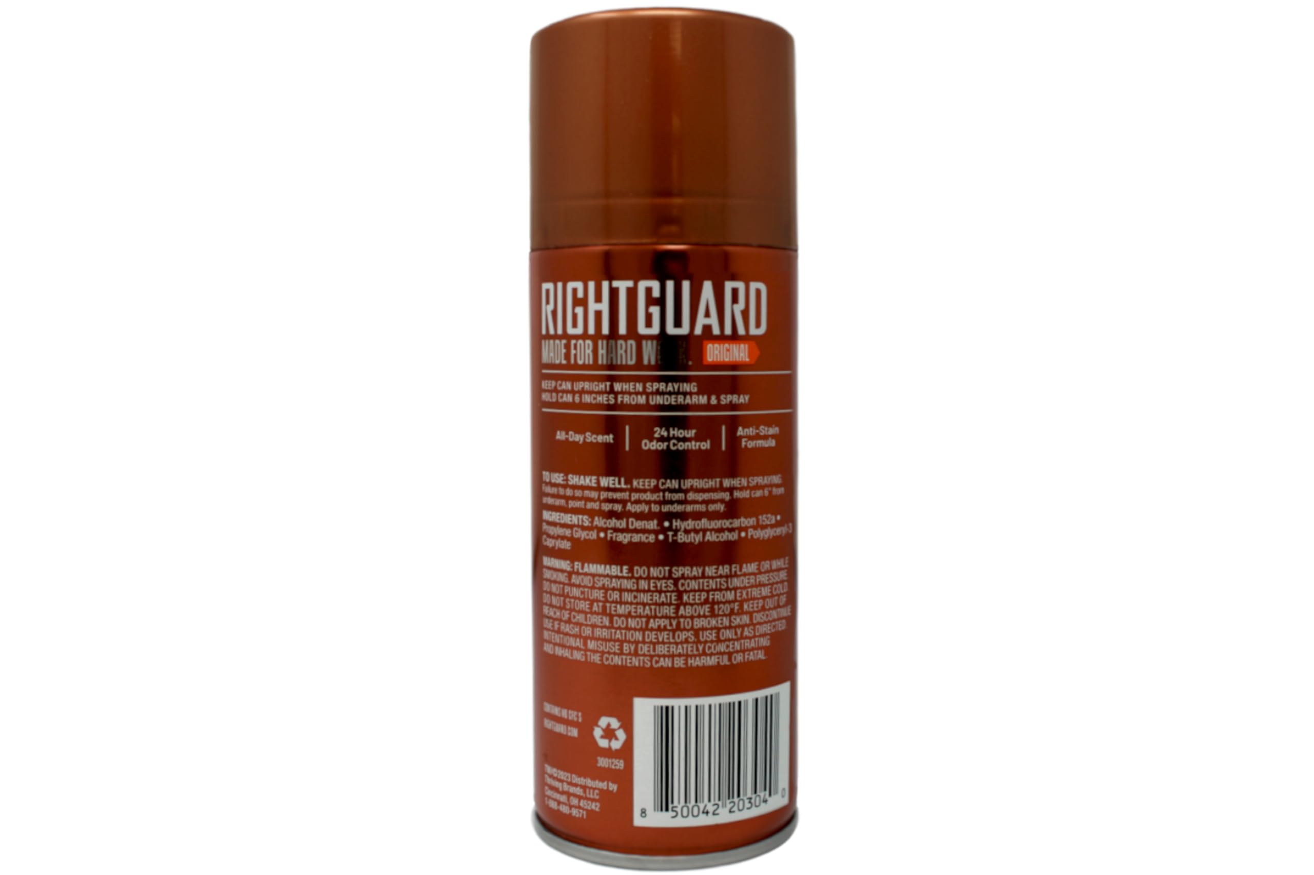 Right Guard Sport Original aerosol twin-pack in a gym bag for on-the-go protection