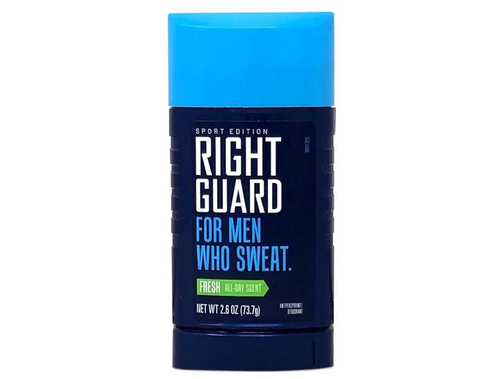 Right Guard Sport Fresh Scent Invisible Solid front view with all-day protection in a sleek stick