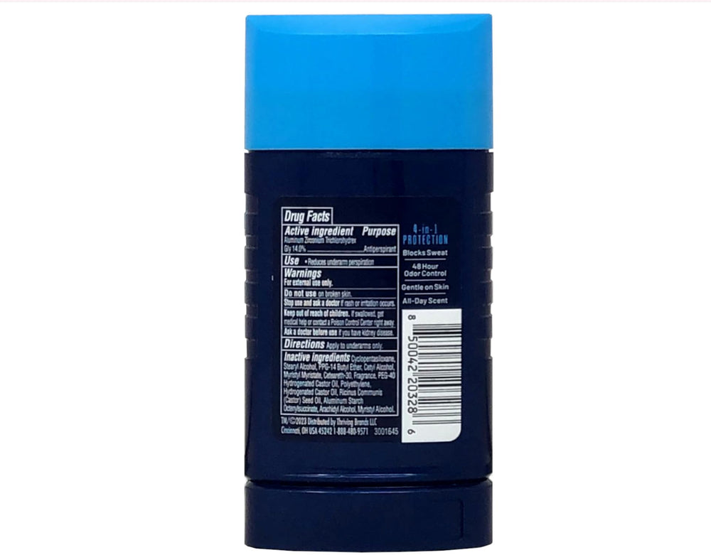 Right Guard Sport Fresh Scent Invisible Solid lifestyle image suggests all-day confidence and odor control