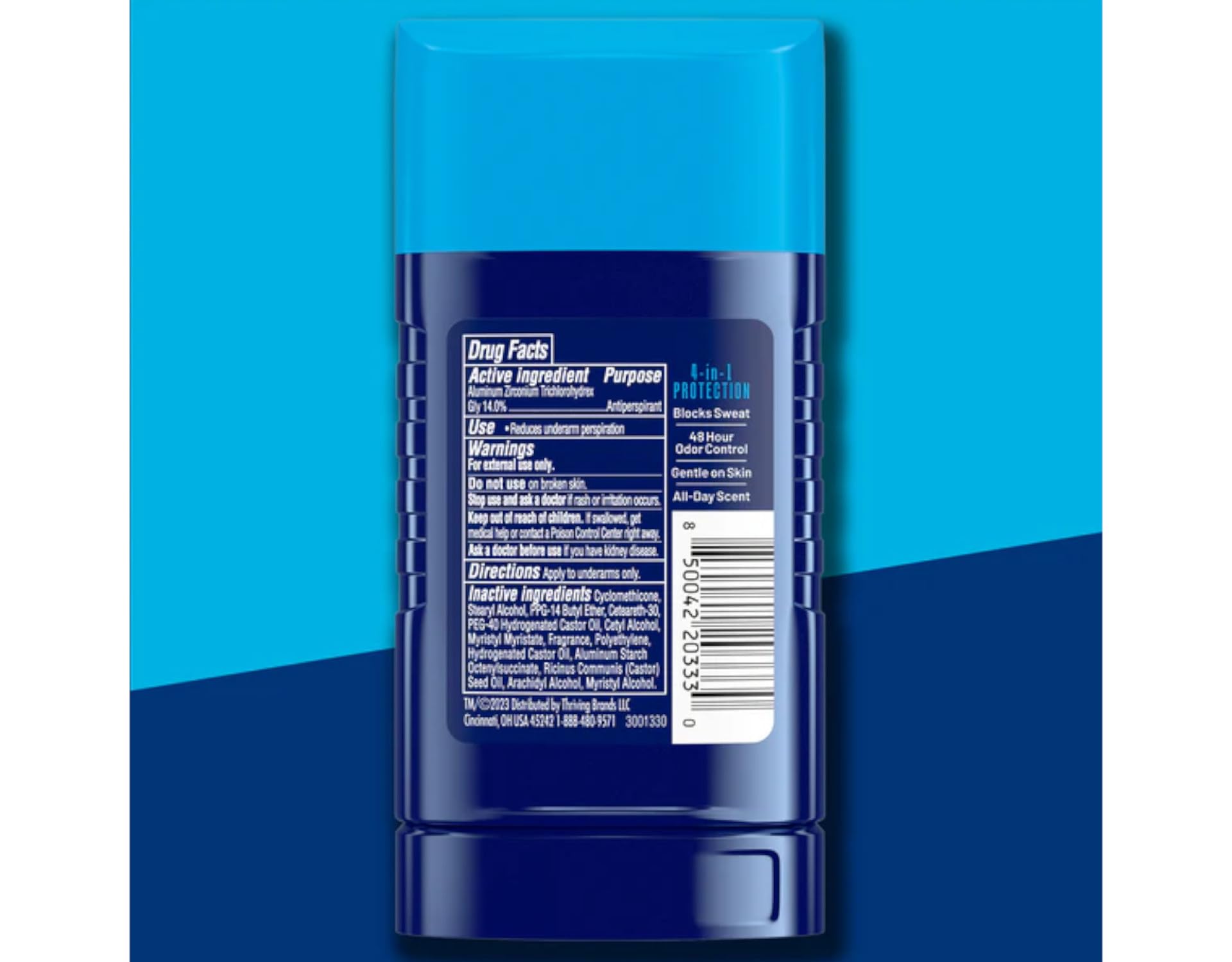 Right Guard Sport Fresh Scent Invisible Solid overall pack view communicates trusted daily protection