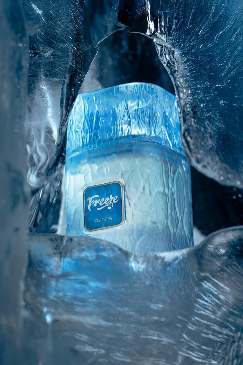 RiiFFS PARFUMS Freeze Extrait de Parfum unisex packaging emphasizing premium feel and longevity