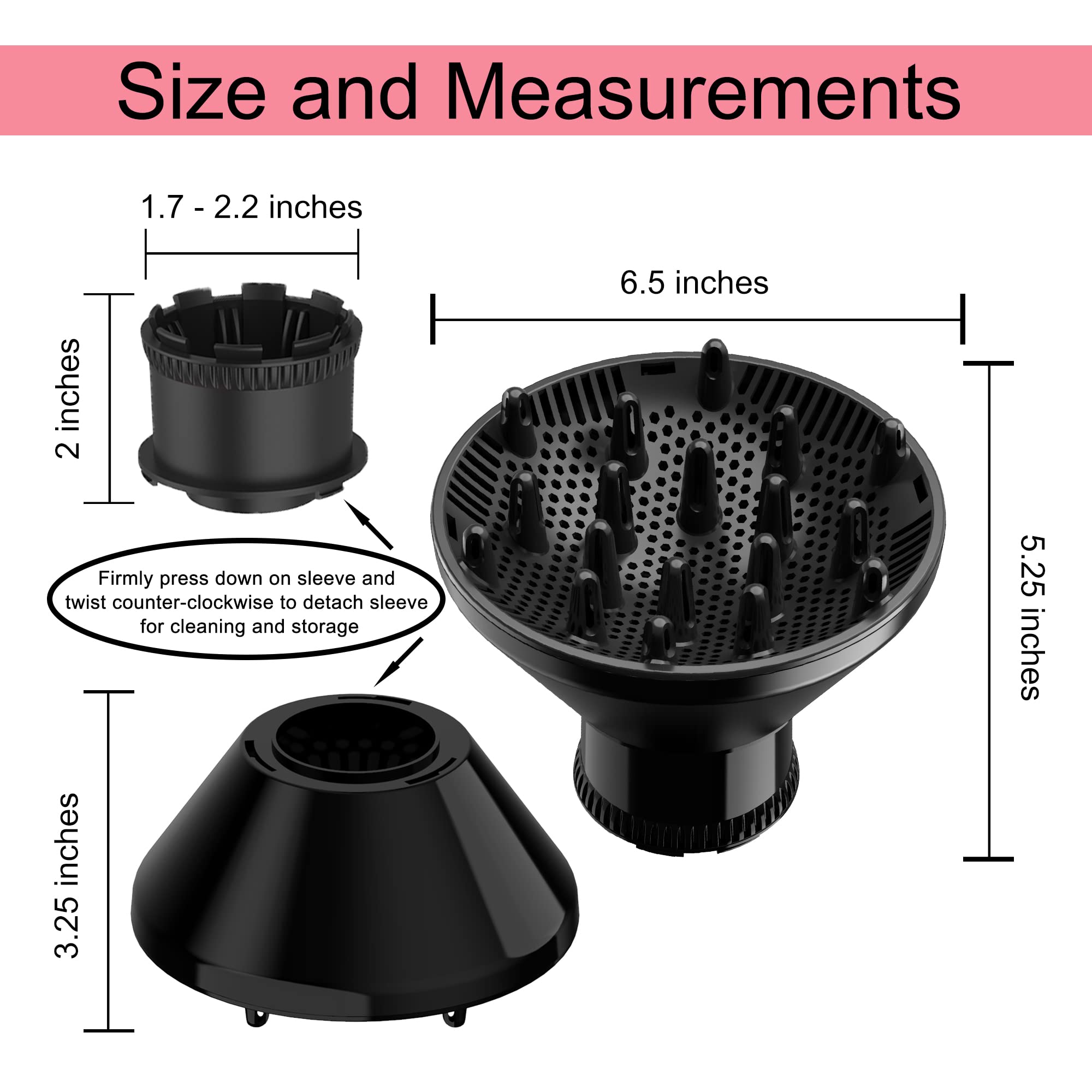 RIJATRAGAR black diffuser attachment for consistent results during blowouts.