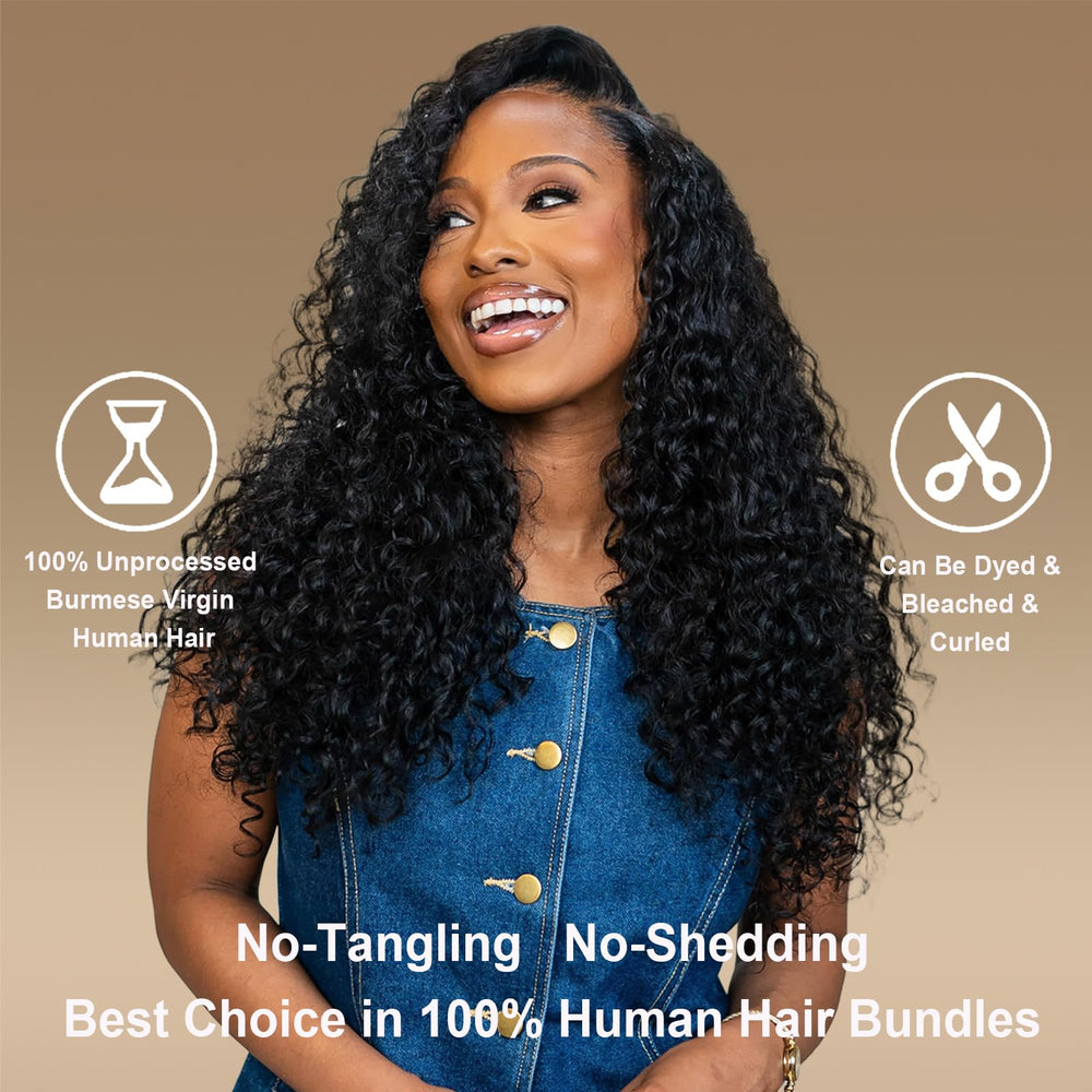 rilago Burmese Curly Bundles packaging and delivery image emphasizes reliable service.