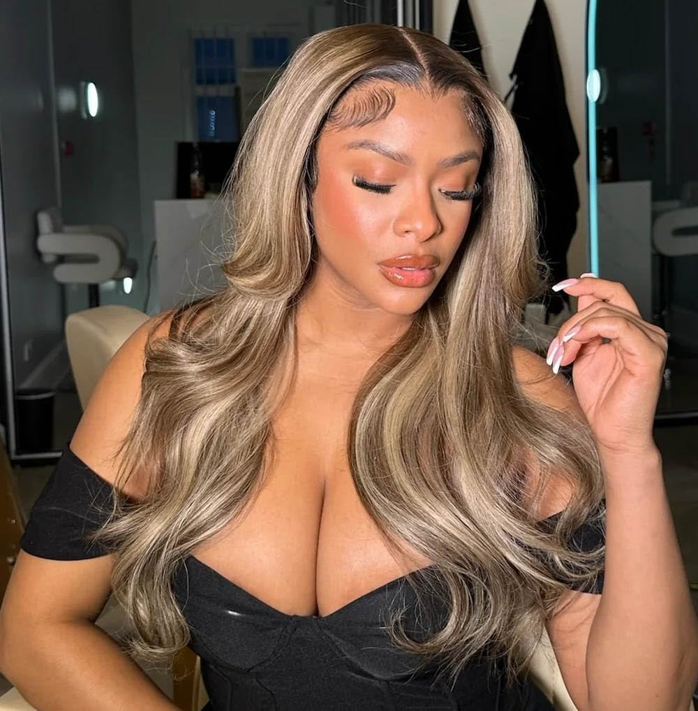 Rina wig on model demonstrates versatile event wear