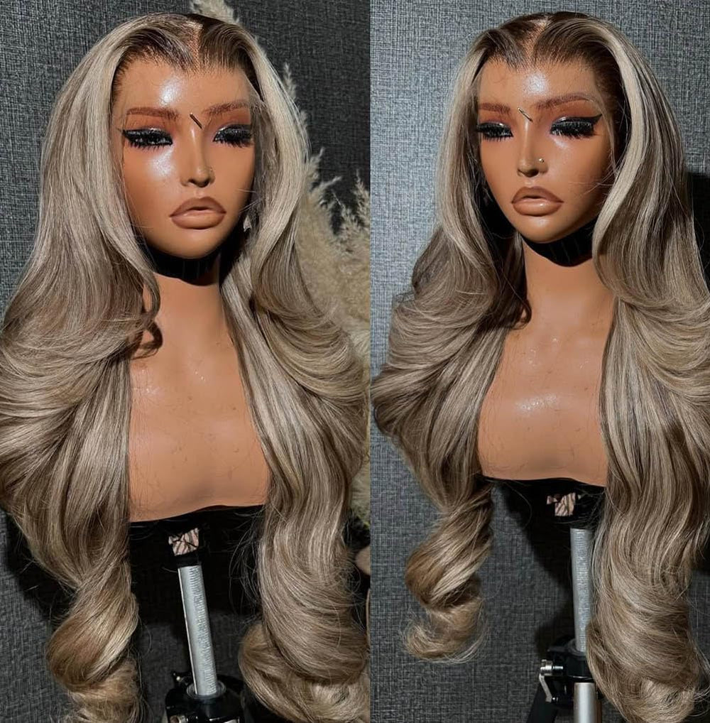 Rina 13x6 lace-front wig side view showing fullness and flexible styling