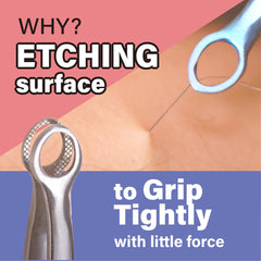 rinocos tweezers in shower-friendly stainless steel for easy cleaning and longevity.
