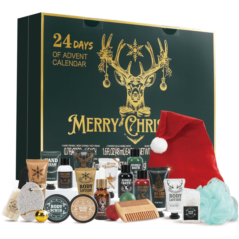 Rinse and Robust Advent Calendar 2025 box ready for gifting and daily skincare reveals.
