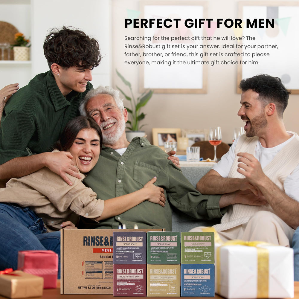 Rinse and Robust gift-set close-up demonstrates a thoughtful gift option for men.