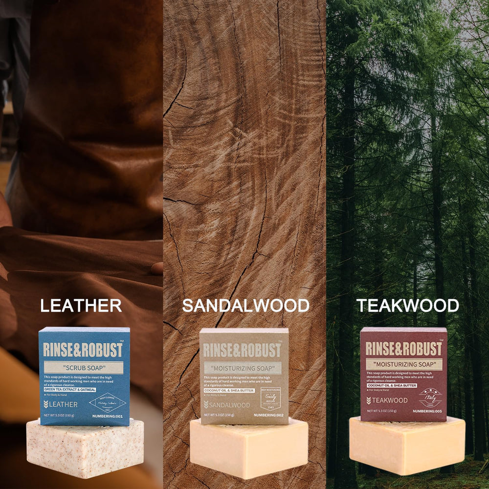 Rinse & Robust kraft paper packaging close-up, gift-ready presentation