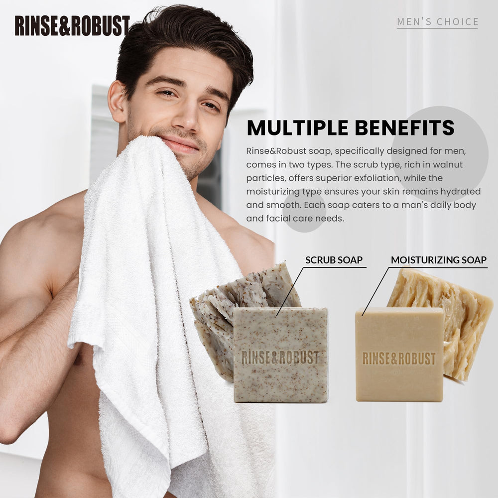 Rinse and Robust leather scent bar evokes rugged masculine fragrance