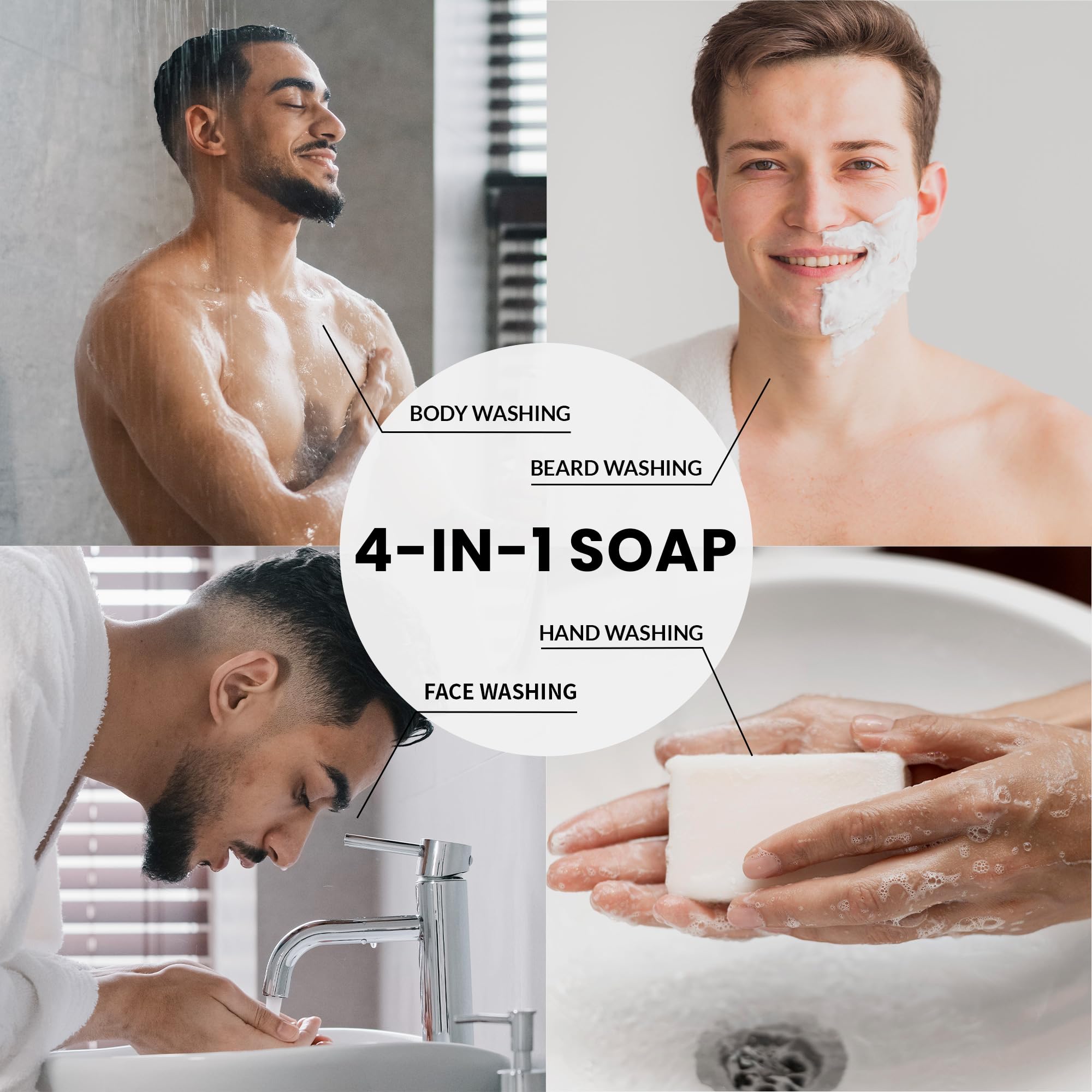 Rinse and Robust walnut exfoliation detail close-up shows gentle scrub for smoother skin.