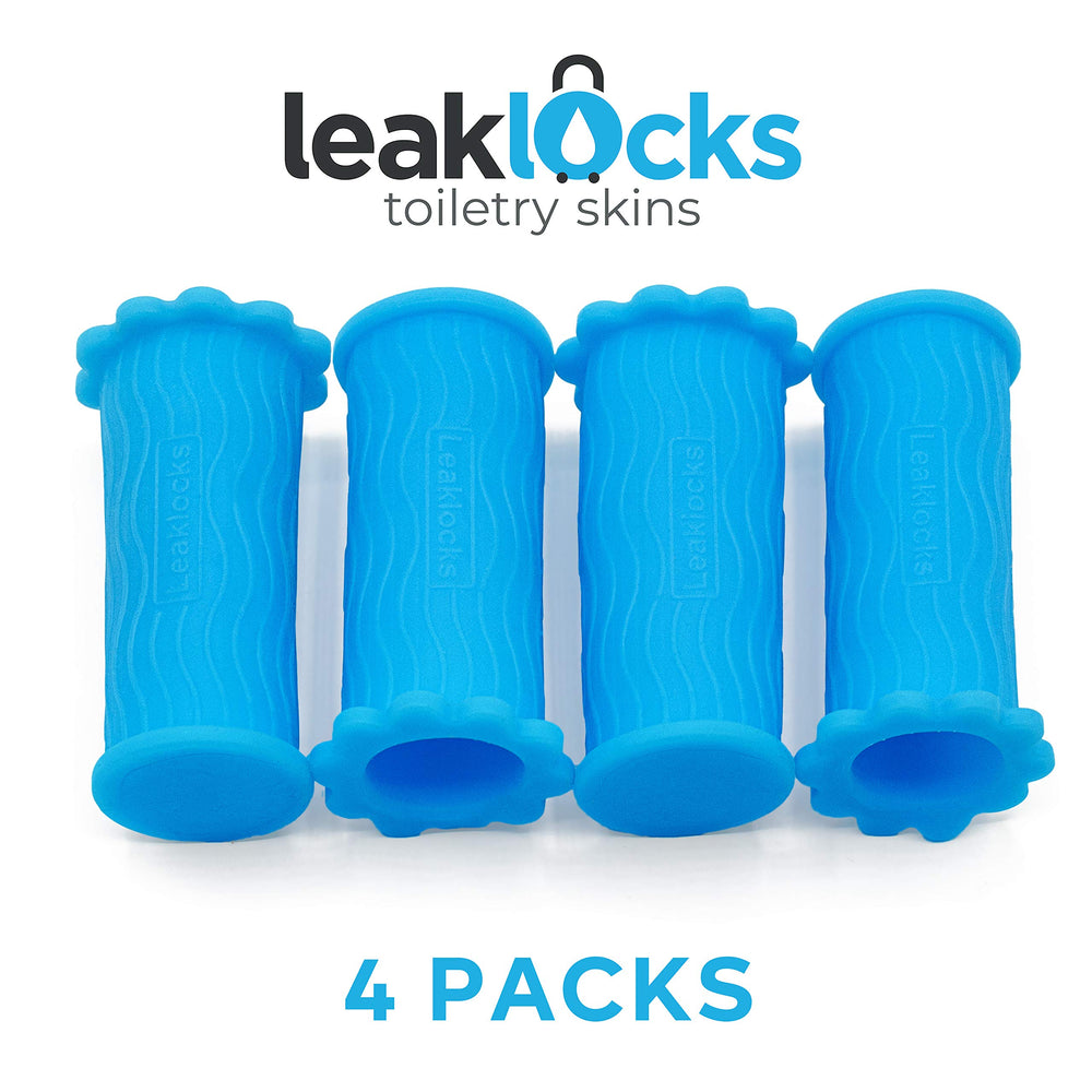 Rinseroo LeakLocks travel-ready set in use demonstrates mess-free packing