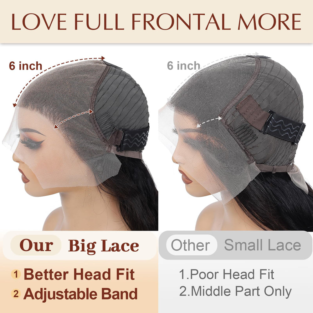 RISBERT Pre-plucked baby-hair wig for natural edges and easy styling.