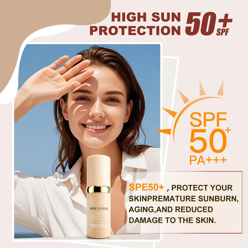 Rise Luxus Ultrablend hydrating texture application shot highlights lightweight feel.