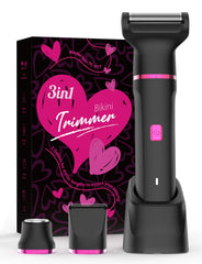 Risina bikini trimmer with Barbie-black dock for fast charging and storage