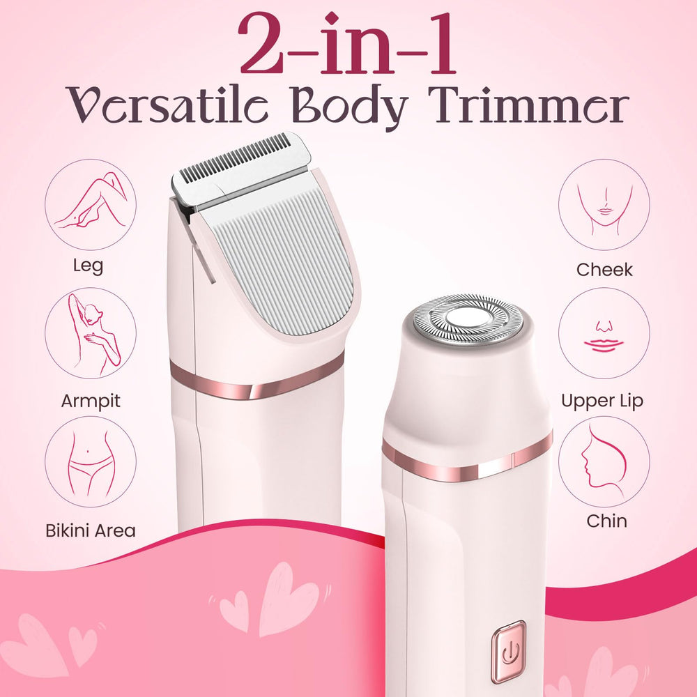 Risina bikini trimmer ceramic blades close-up for gentle trimming
