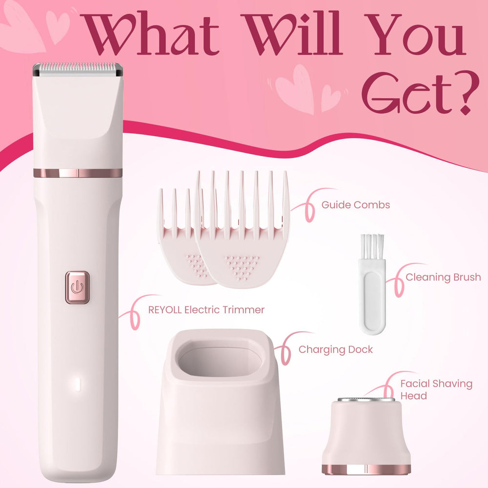 Risina bikini trimmer wet-dry use for shower or vanity sessions