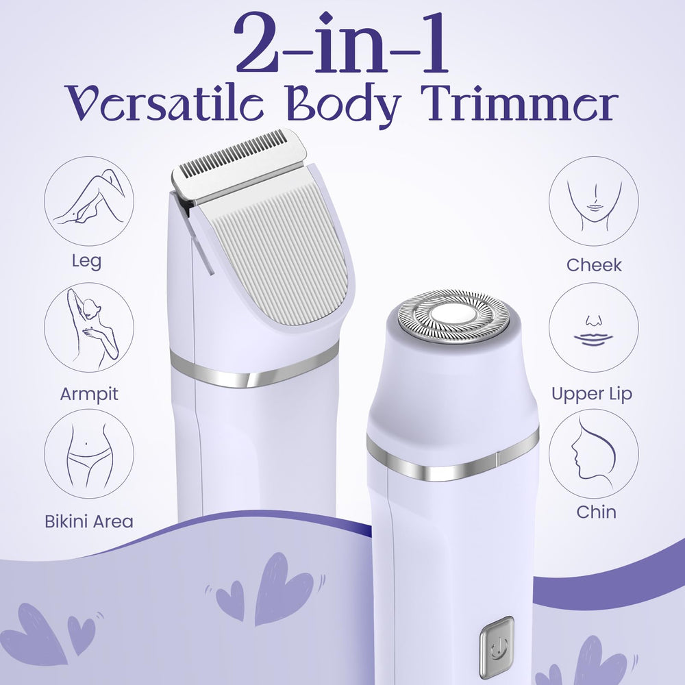 Risina ceramic blades glide smoothly for gentle hair removal