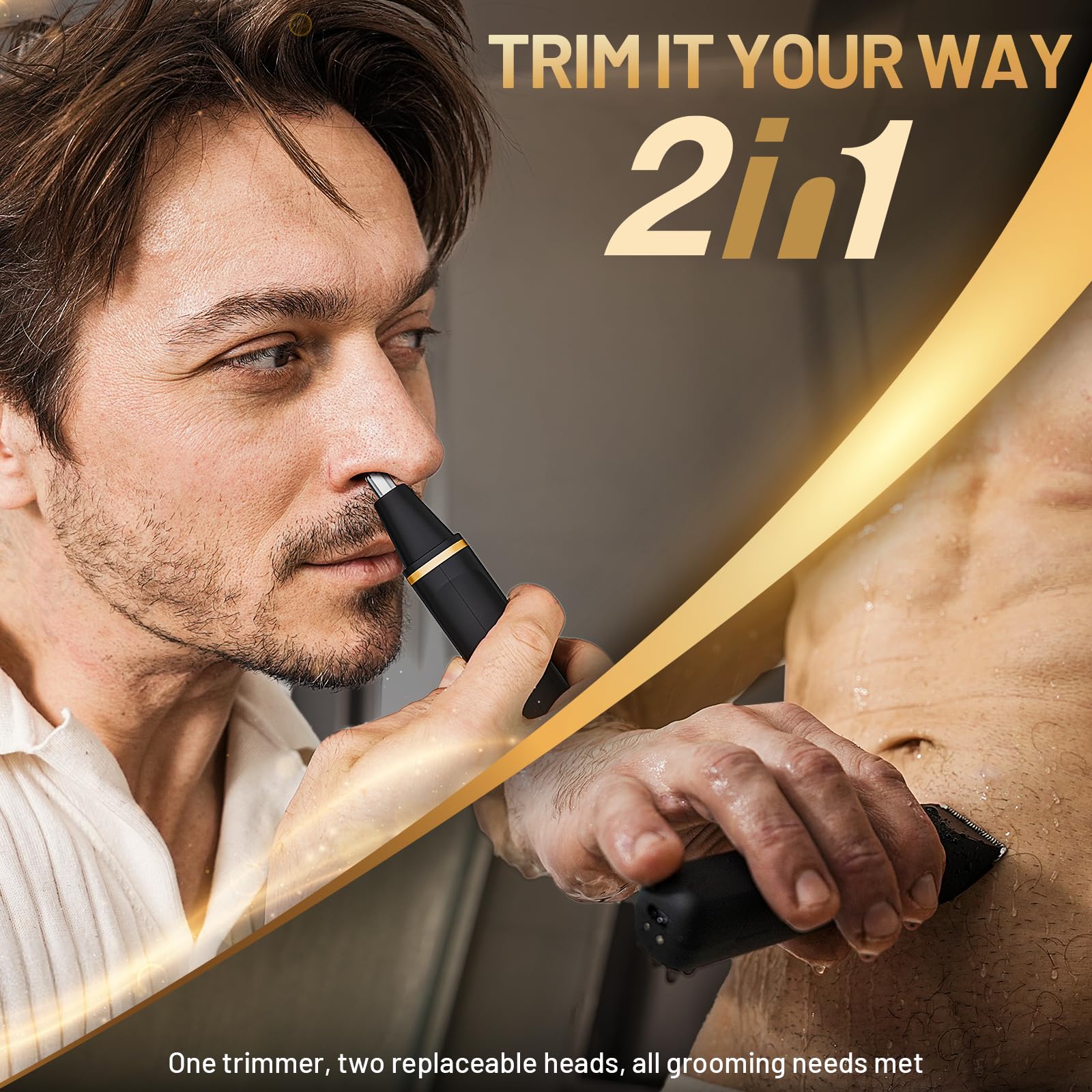 Risina electric razor beard trimming for sharp, clean lines