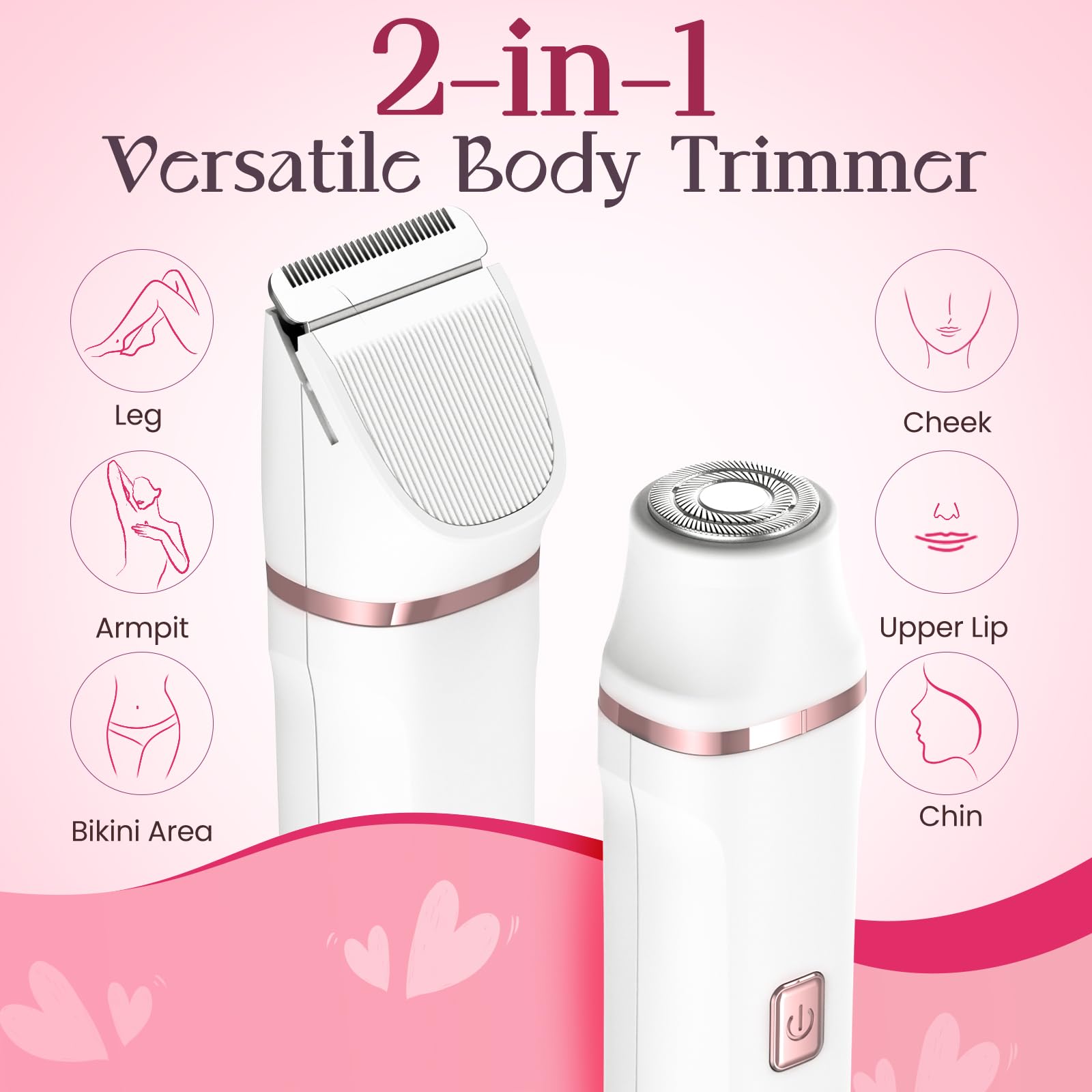 Risina razor with hypoallergenic ceramic blades for sensitive skin