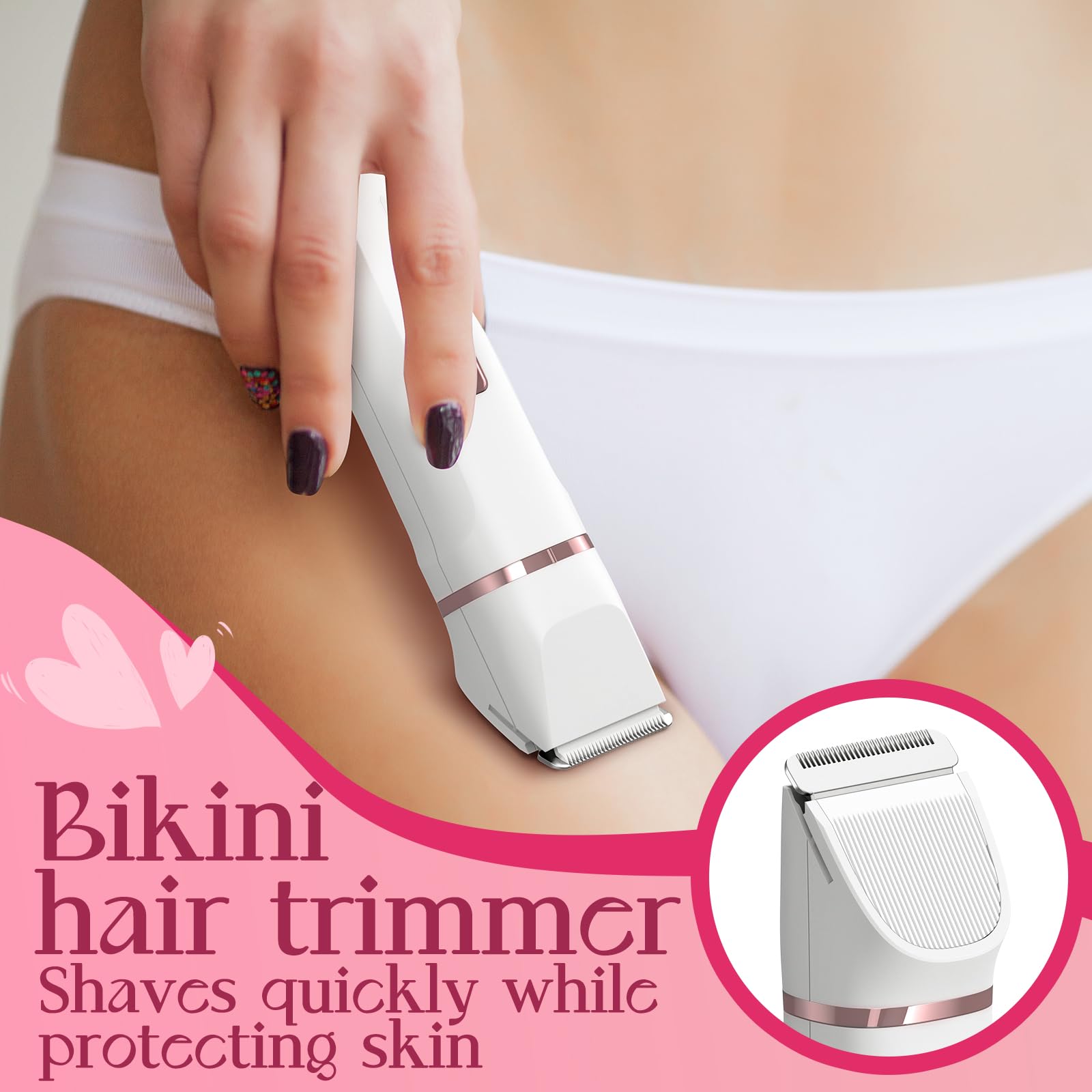 Risina electric razor USB-rechargeable for travel-ready grooming