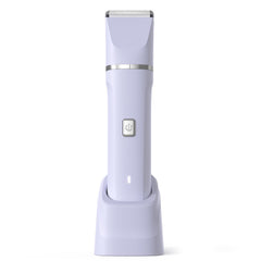 Risina electric razor for women in purple, front view for quick grooming