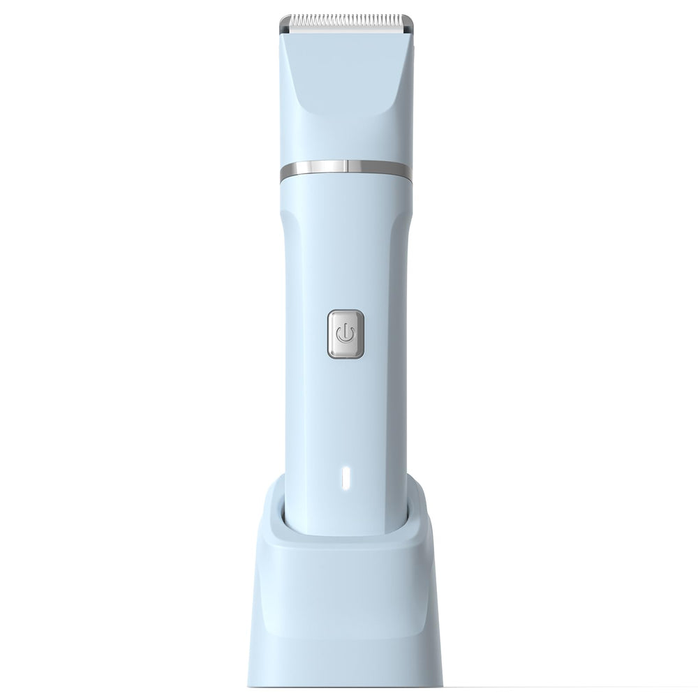 Risina electric shaver for women blue compact design for quick smoothing.