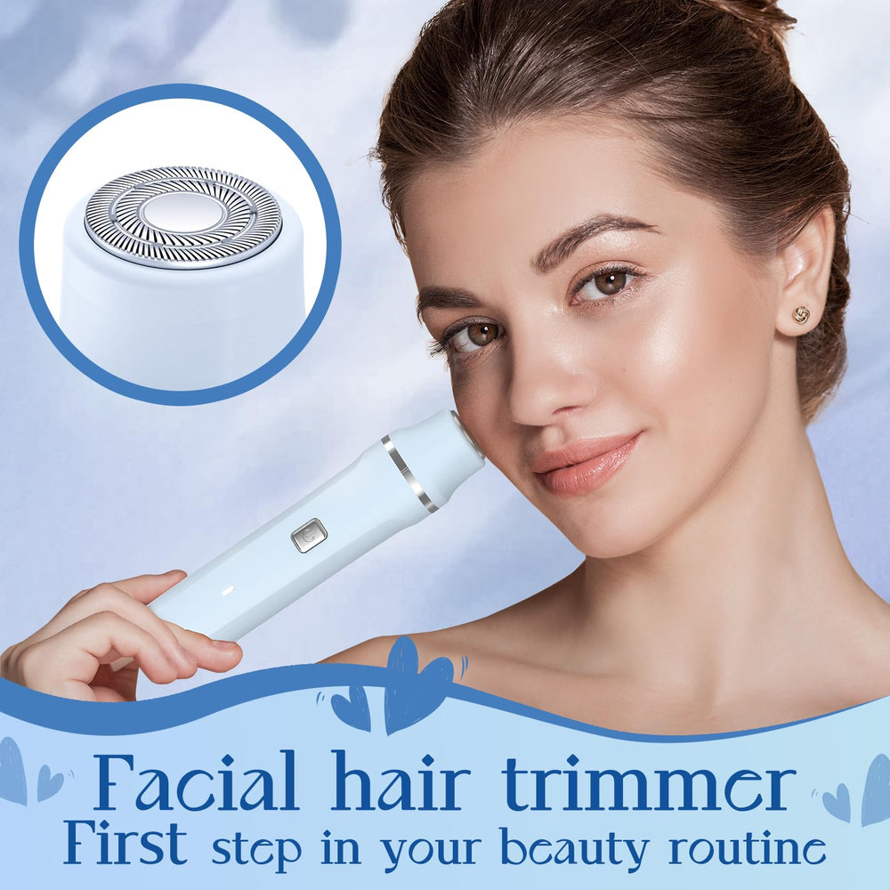 Risina facial hair remover head for gentle facial touch-ups.