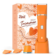 Risina 2in1 trimmer head switch closeup for precise facial and body grooming.