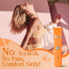 Risina waterproof trimmer in shower demonstrates convenient wet or dry use.